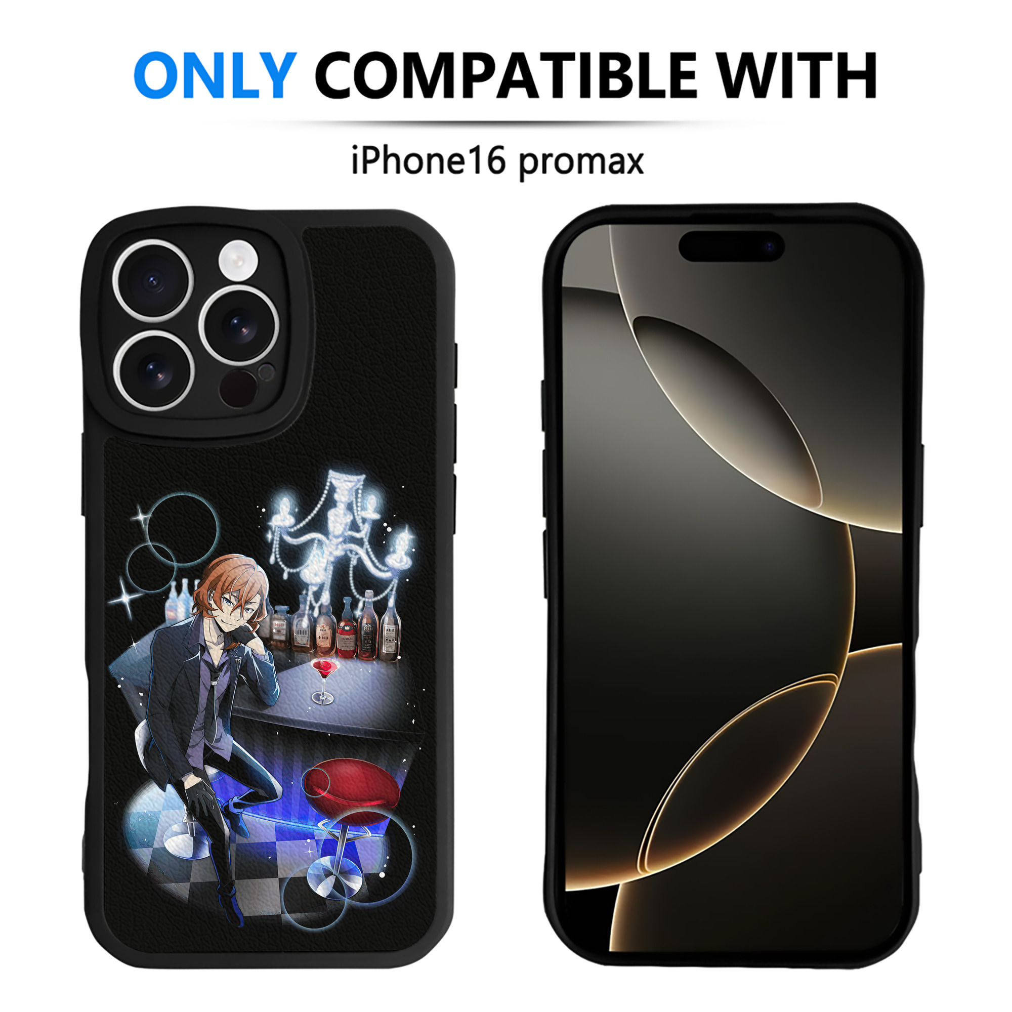 （画像用） 文豪ストレイドッグス Bungo Stray Dogs 【iPhone 16シリーズ対応】シリコンスマホケース（レザー調） 材質：シリコン